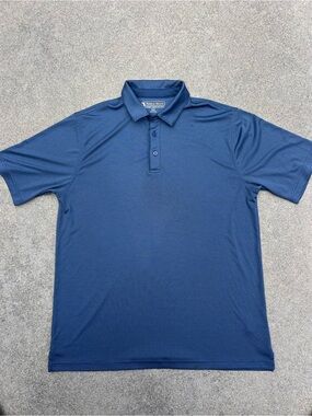 Pebble Beach Deep Blue Short Sleeve Polo